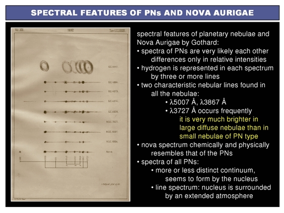 József Kovács: Gothard's investigations on spectra of novae and gaseuos nebulae