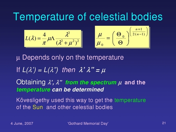 Lajos Balázs: Theoretical spectralanalysis at the end of 19th century